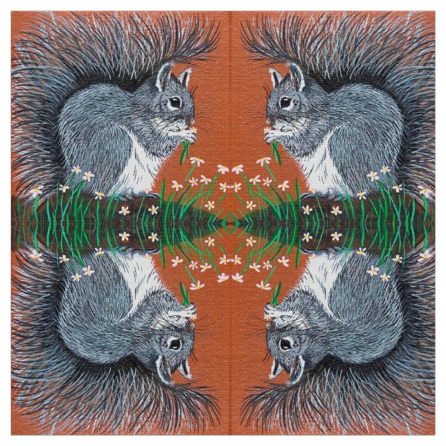 Tecido Esquilo da Flor (Modelo)