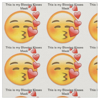Tecido Esta é a minha máscara de beijos