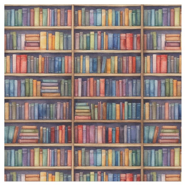 Tecido Estantes de livros 2 (Detalhe)