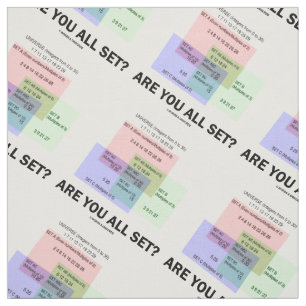 Tecido Estão Todos Preparados? Definir Números de Humor d