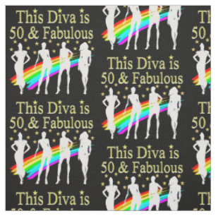 TECIDO ESTE DIVA É 50 E FABULOSO 50 ANOS