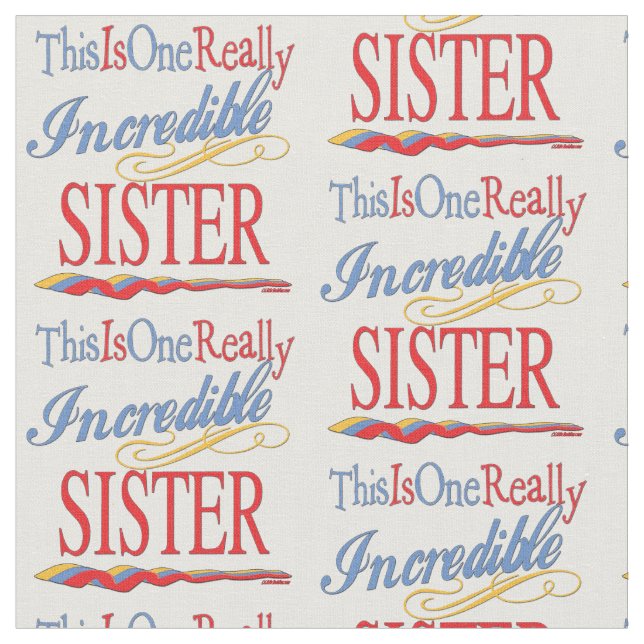 Tecido Este é um presente realmente incrível da irmã (Detalhe)