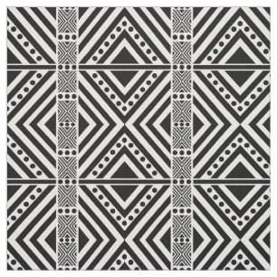 Tecido Estilo Africano Padrão Invisível. Cor Preta