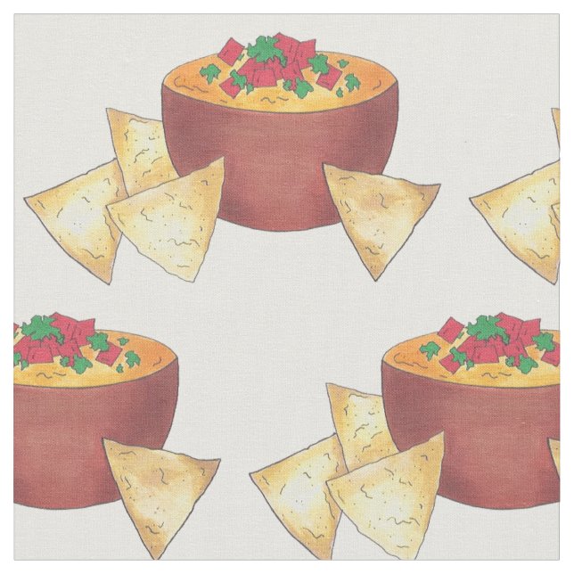 Tecido Estilo Arkansas Dip Nacho Chips Foodie Snack (Detalhe)