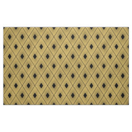 Tecido Estilo de Deco de Arte Preta e Dourada