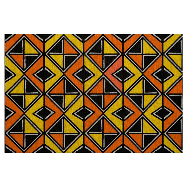 Tecido Estilo de Lama 100215(2) - Âmbar e Laranja (Fat Quarter)