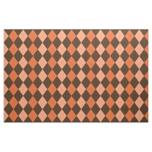 Tecido Estilo de Outono Laranja e Castanho