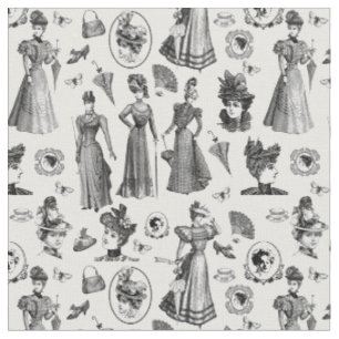 Tecido estilo feminino vitoriano antigo toile de borbolet