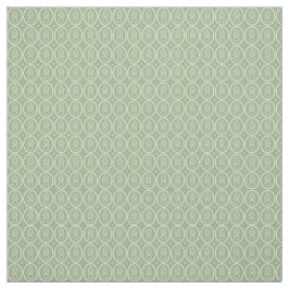 Tecido Estilo Vintage Deco Patterno Impressão Sage Green 