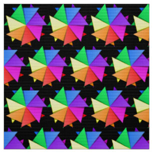 Tecido Estrela arco-íris multicolor