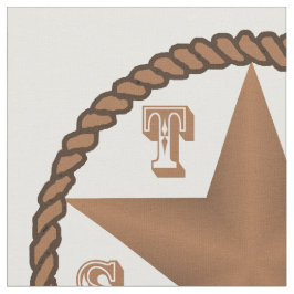 Tecido Estrela de Texas com a beira da corda grande