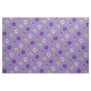 Tecido Estrela PixDezines com fundo David/DIY