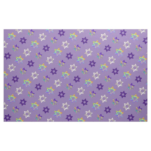 Tecido Estrela PixDezines com fundo David/DIY (Fat Quarter)