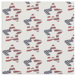 Tecido Estrelas Americanas e Padrão Estelar de Stripes Pa