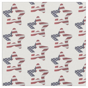Tecido Estrelas Americanas e Padrão Estelar de Stripes Pa