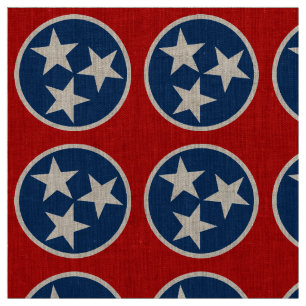 Tecido Estrelas brancas de Sinalizador do Tennessee
