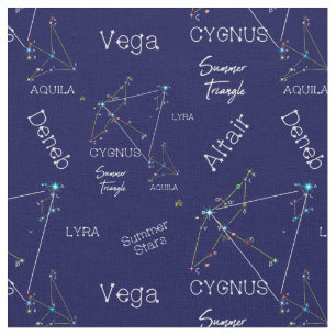 Tecido Estrelas de Triângulo de Verão do Hemisfério norte
