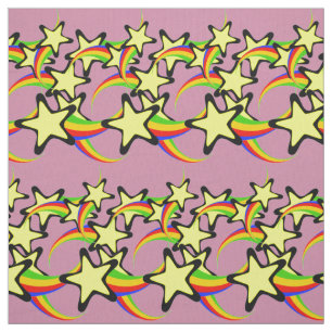 Tecido Estrelas do Arco-Íris a disparar Thunder_Cove 