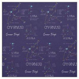 Tecido Estrelas do Triângulo de Verão do Hemisfério Norte