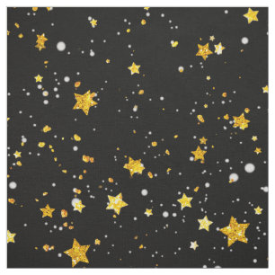 Tecido Estrelas douradas
