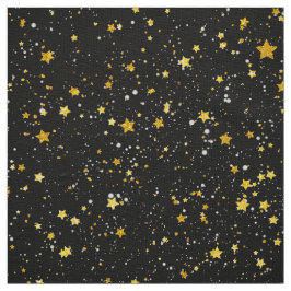 Tecido Estrelas douradas