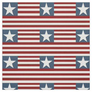 Tecido - Estrelas e faixas