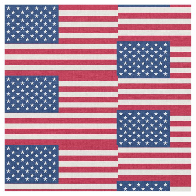 Tecido Estrelas e faixas de bandeira americanas (Detalhe)