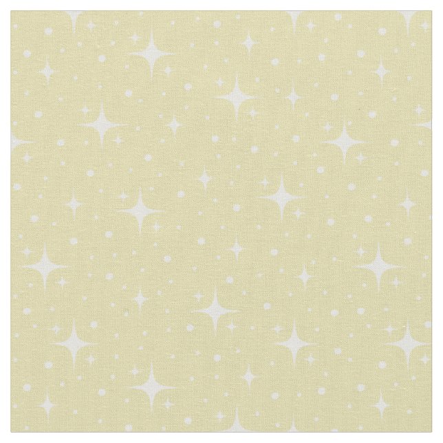 Tecido Estrelas e Pontos em Amarelo (Detalhe)