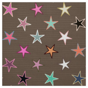 Tecido Estrelas Modernas, Taupe Tan e Pastas Múltiplas