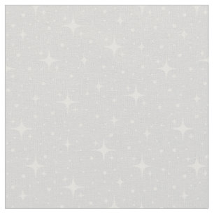 Tecido Estrelas & Pontos em Cinza Claro