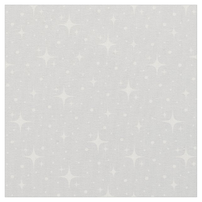 Tecido Estrelas & Pontos em Cinza Claro (Detalhe)