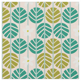 Tecido Estrias de Verão retrógradas verdes w-rosa