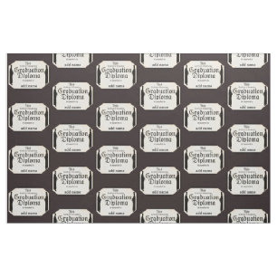 Tecido Estudantes formandos com diploma alto