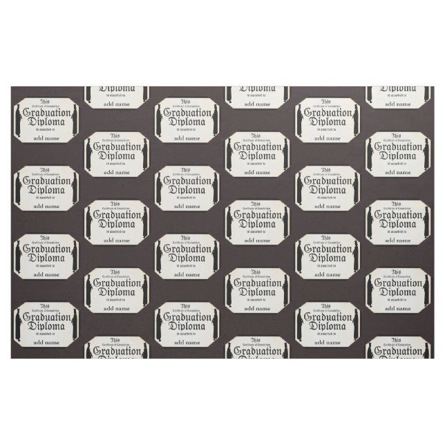 Tecido Estudantes formandos com diploma alto (Jarda)