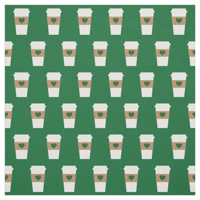 Tecido Eu adoro Café Descartável (Modelo)