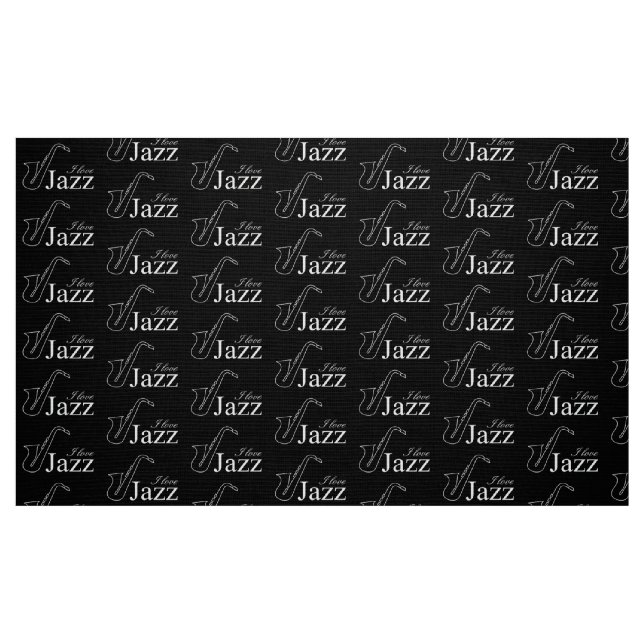 Tecido Eu adoro jazz (Fat Quarter)