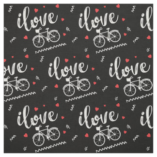 Tecido  Eu adoro passeios de bicicleta.Roupa de bicicleta