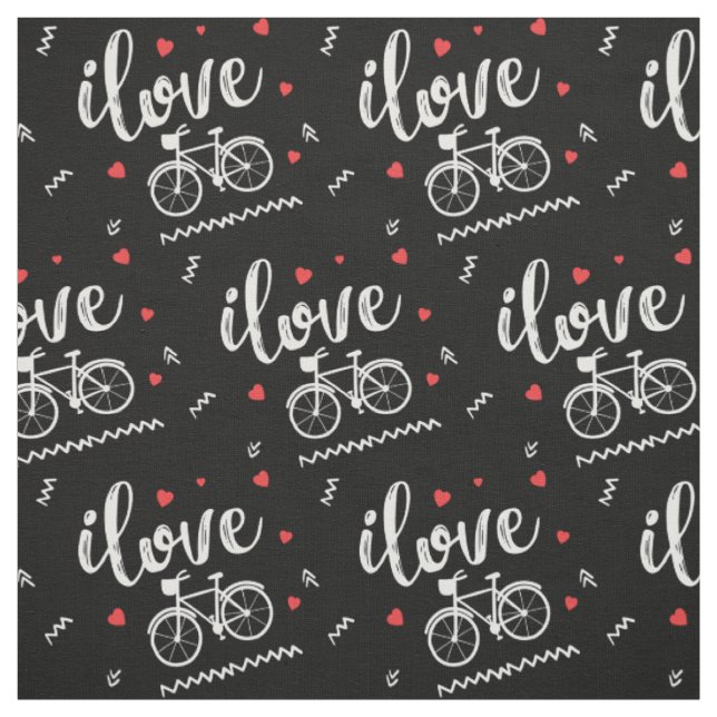 Tecido  Eu adoro passeios de bicicleta.Roupa de bicicleta (Modelo)