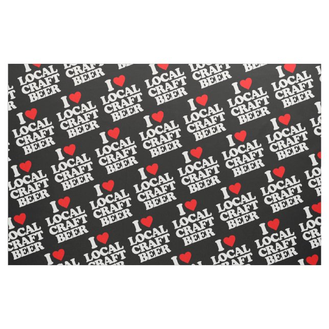 TECIDO EU AMO A CERVEJA LOCAL DO ARTESANATO (Fat Quarter)