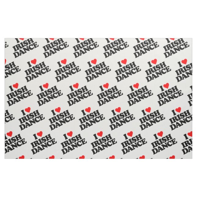 TECIDO EU AMO A DANÇA IRLANDESA (Fat Quarter)
