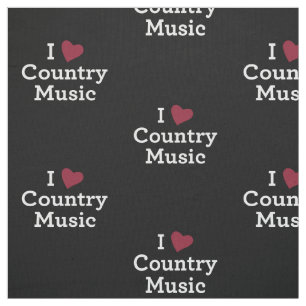 Tecido Eu amo a música country