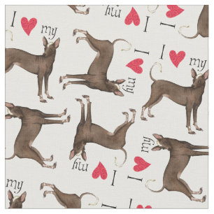 Tecido Eu amo meu Xolo