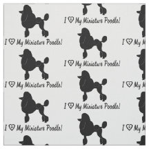 Eu amo minha caniche diminuta com coração e patas