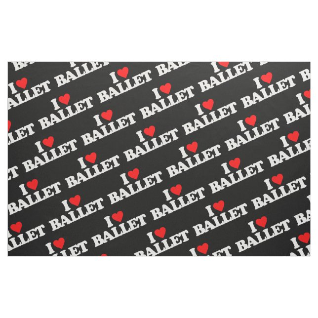 TECIDO EU AMO O BALÉ (Fat Quarter)