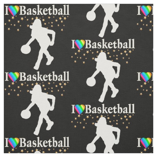 TECIDO EU AMO O DESIGN BASQUETEBOL (Modelo)