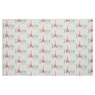 Tecido Eu amo Paris