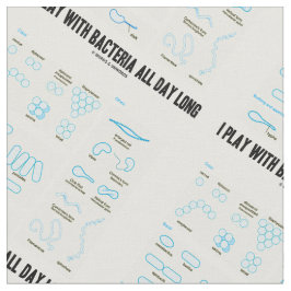 Tecido Eu jogo com microbiologia das bactérias o dia