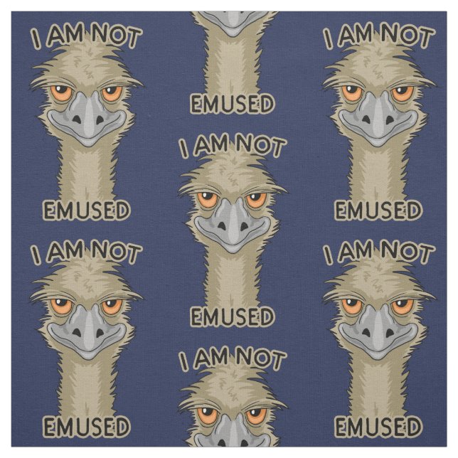 Tecido Eu não sou chalaça engraçada do Emu de Emused (Modelo)