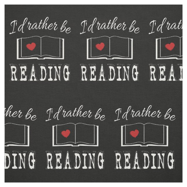 Tecido Eu preferencialmente estaria lendo (Modelo)