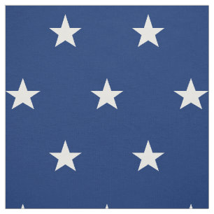 Tecido EUA Flag Blue White Stars Modern Novelty Artesanat